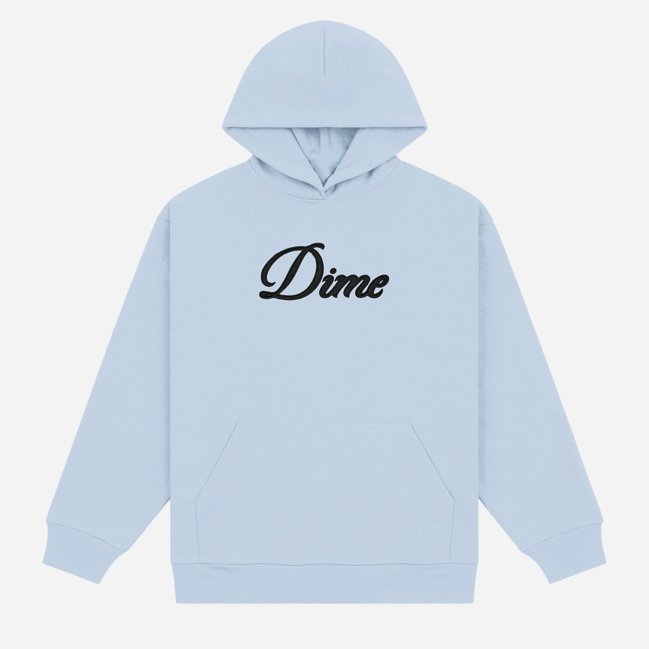 Dime Cursive Hoodie - Blue Fog