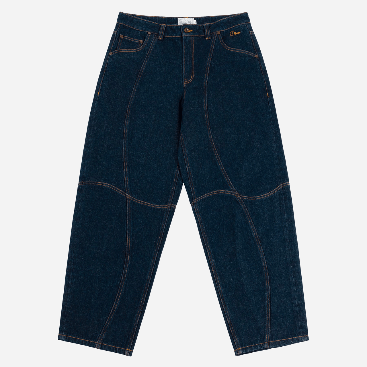 Dime Classic Baggy Denim Pants - Indigo Paneled