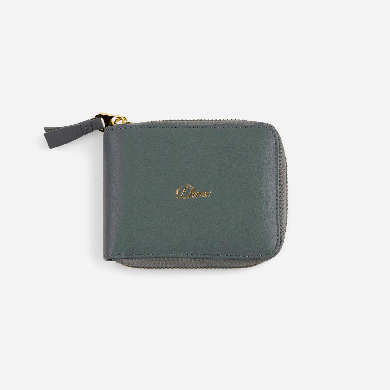 Dime Cursive Zip Wallet - Slate Green