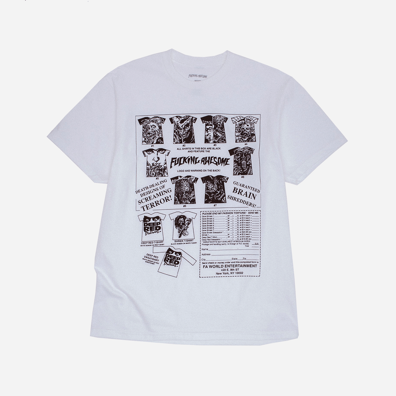 Fucking Awesome Gore Shriek Tee - White