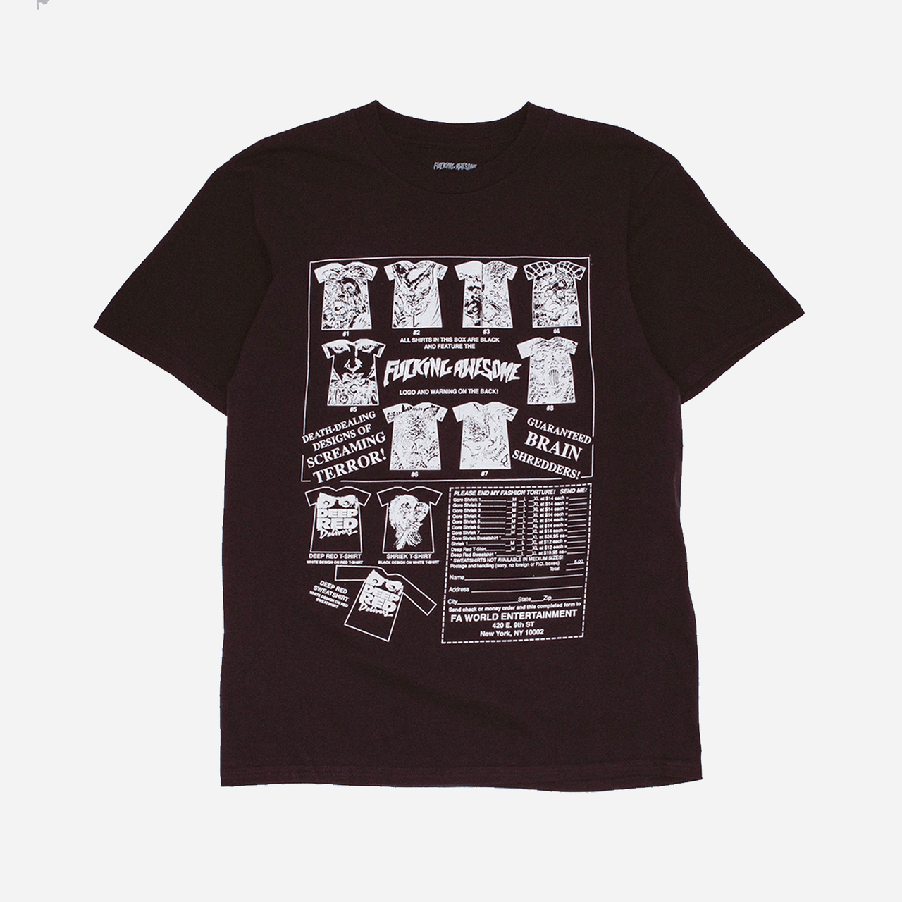 Fucking Awesome Gore Shriek Tee - Black