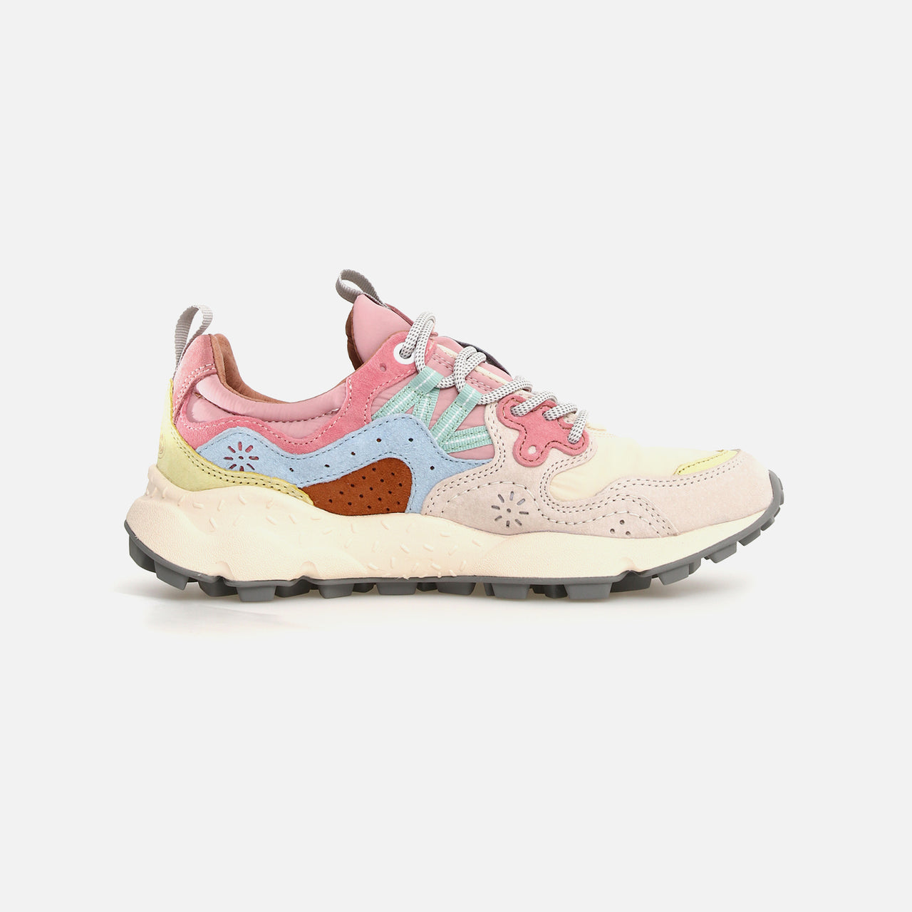 Flower Mountain Woman Yamano 3 Suede / Nylon - Light Brown / Beige