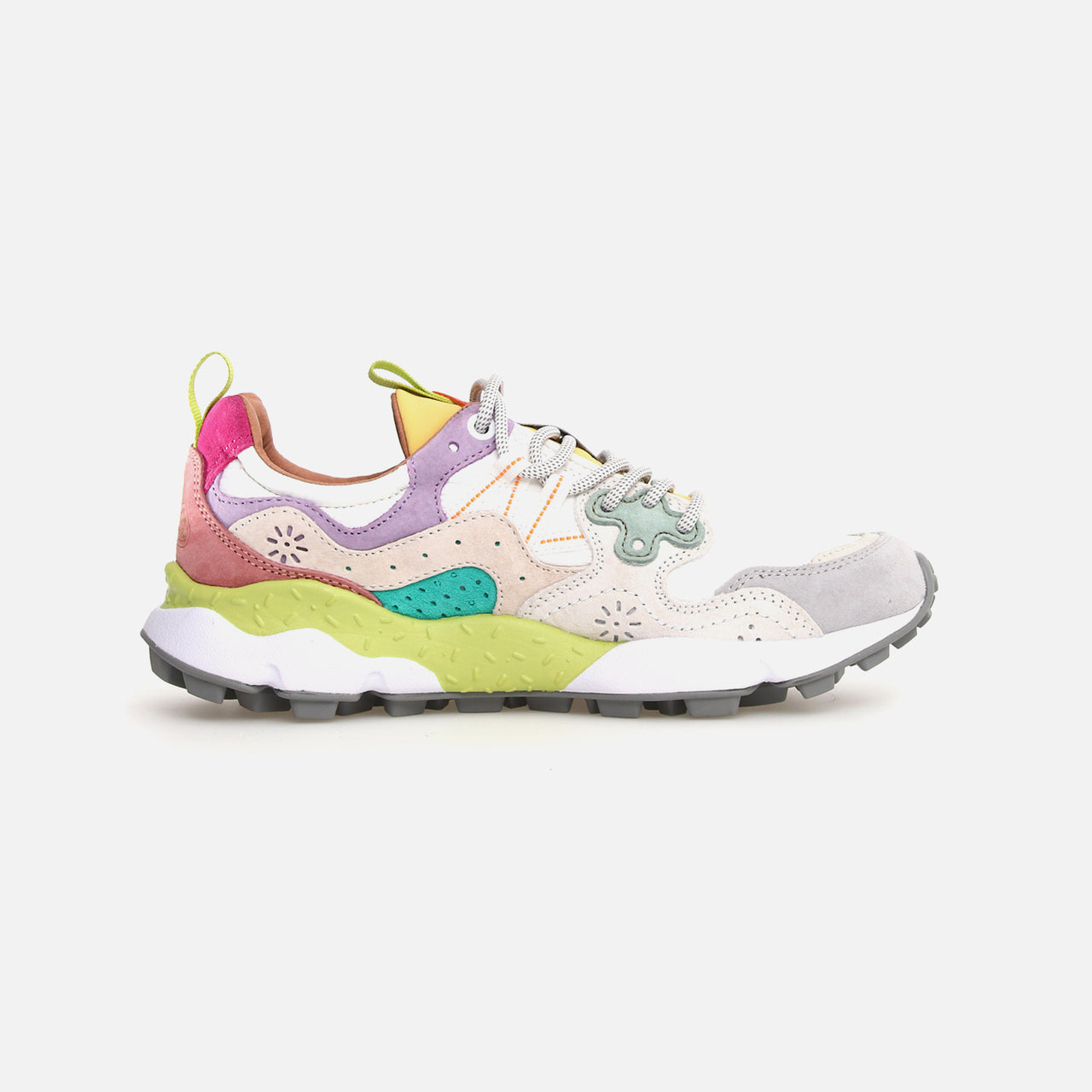 Flower Mountain Woman Yamano 3 Suede / Nylon - Light Lilac / White