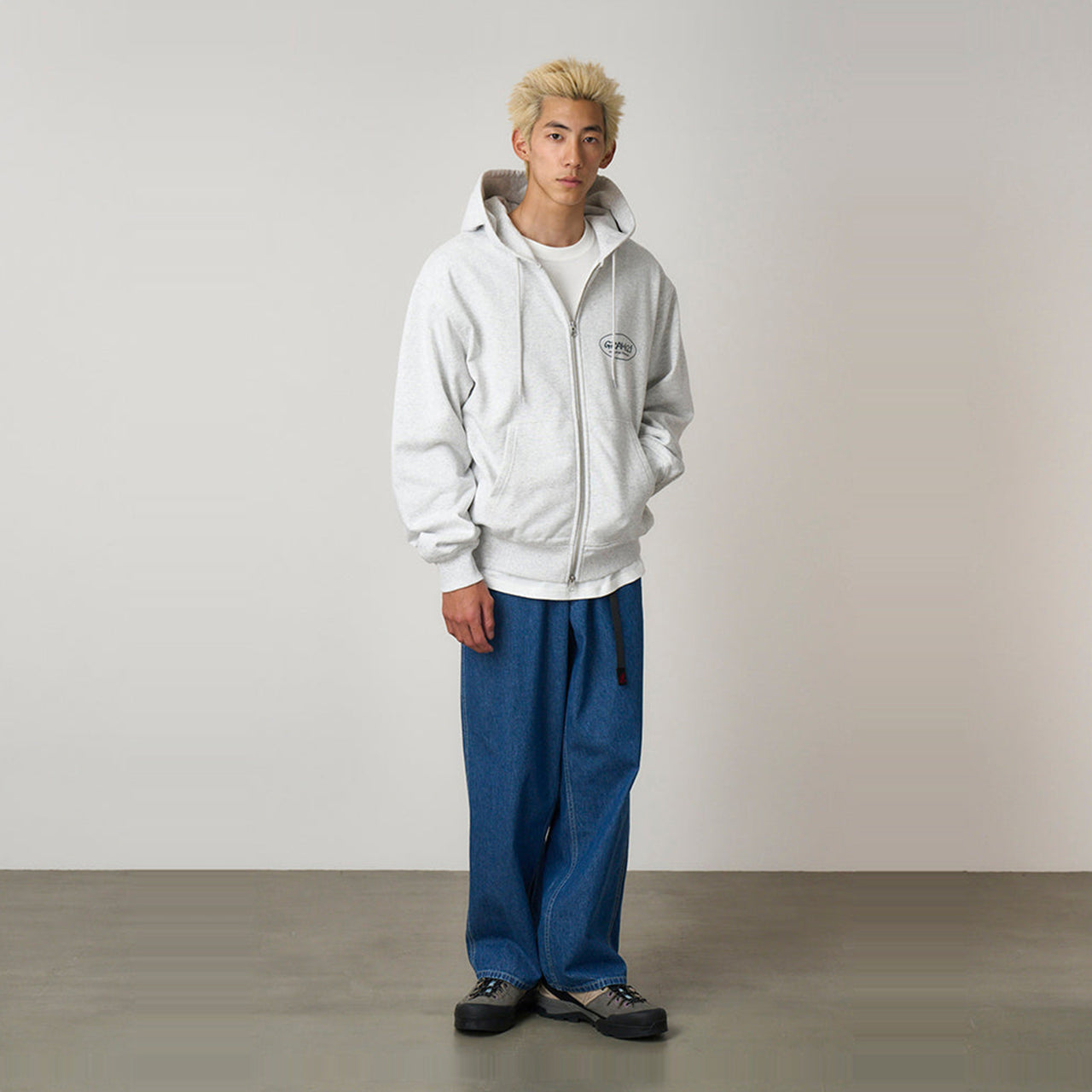 Gramicci Original Freedom Zip Hooded Sweatshirt - Heather Ash