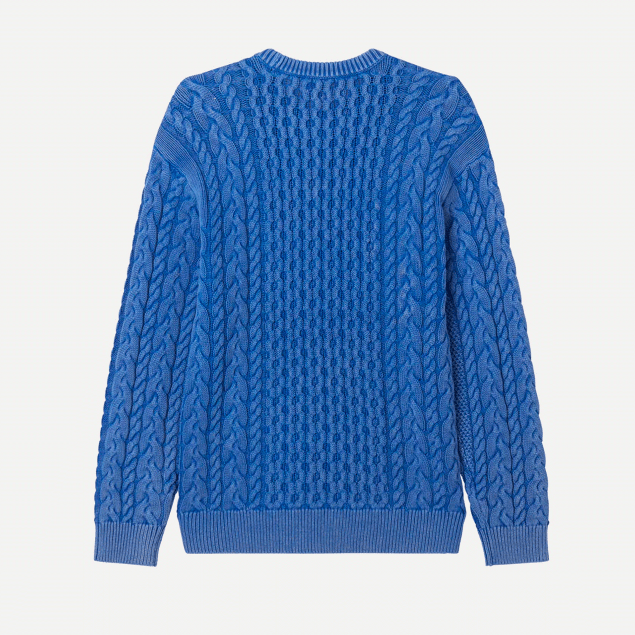 Obey Faded Wash Sweater - Olimpian Blue