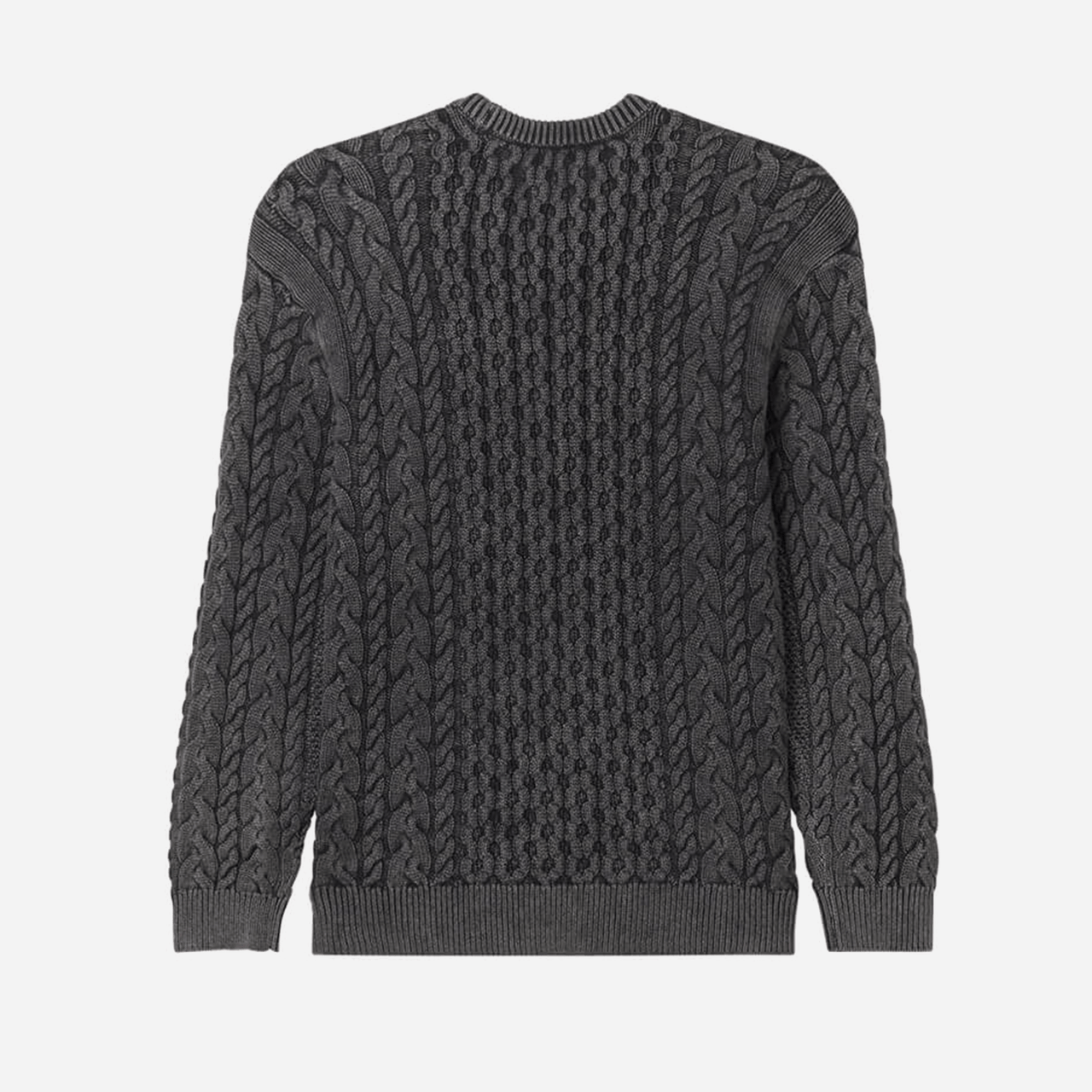 Obey Faded Wash Sweater - Digital Black