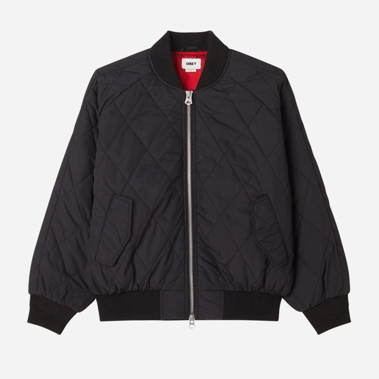 Obey Lizet Quilted Bomber - Black