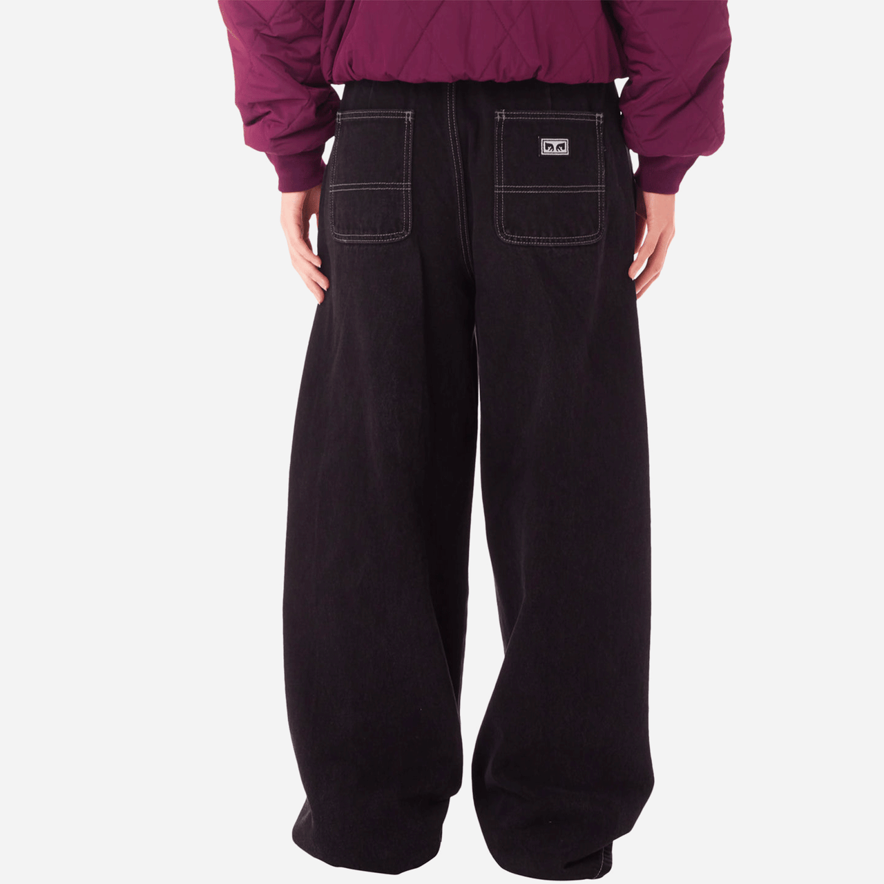 Obey Leah II Baggy Denim - Faded Black