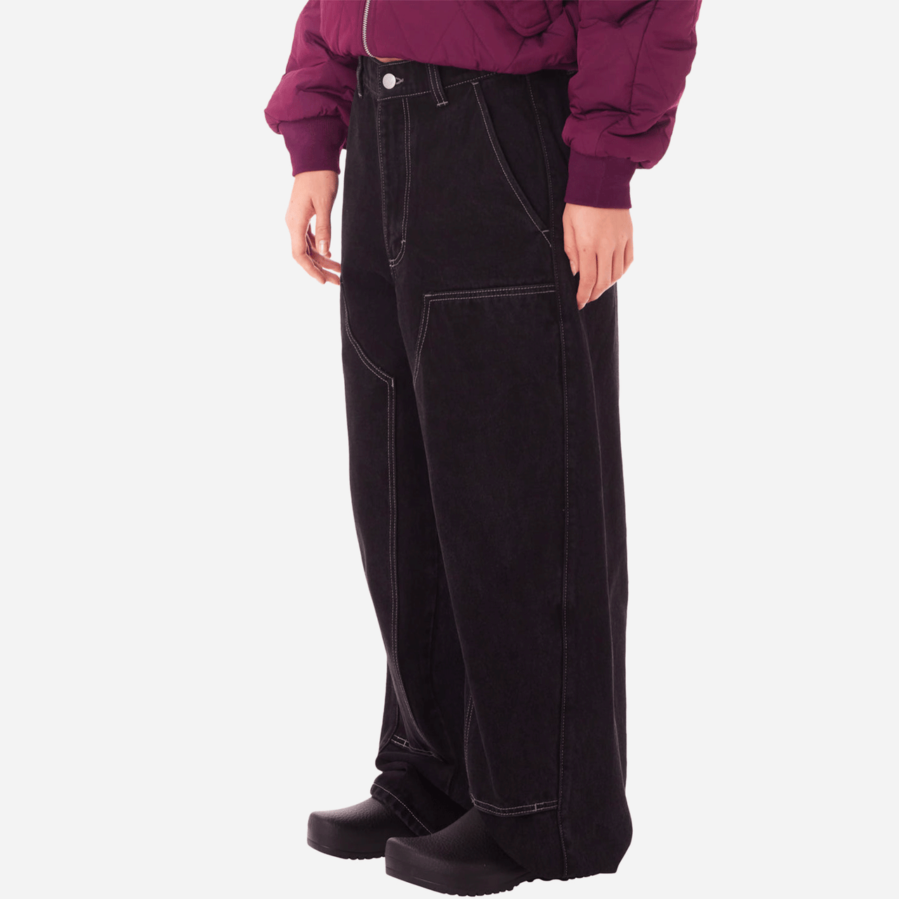 Obey Leah II Baggy Denim - Faded Black