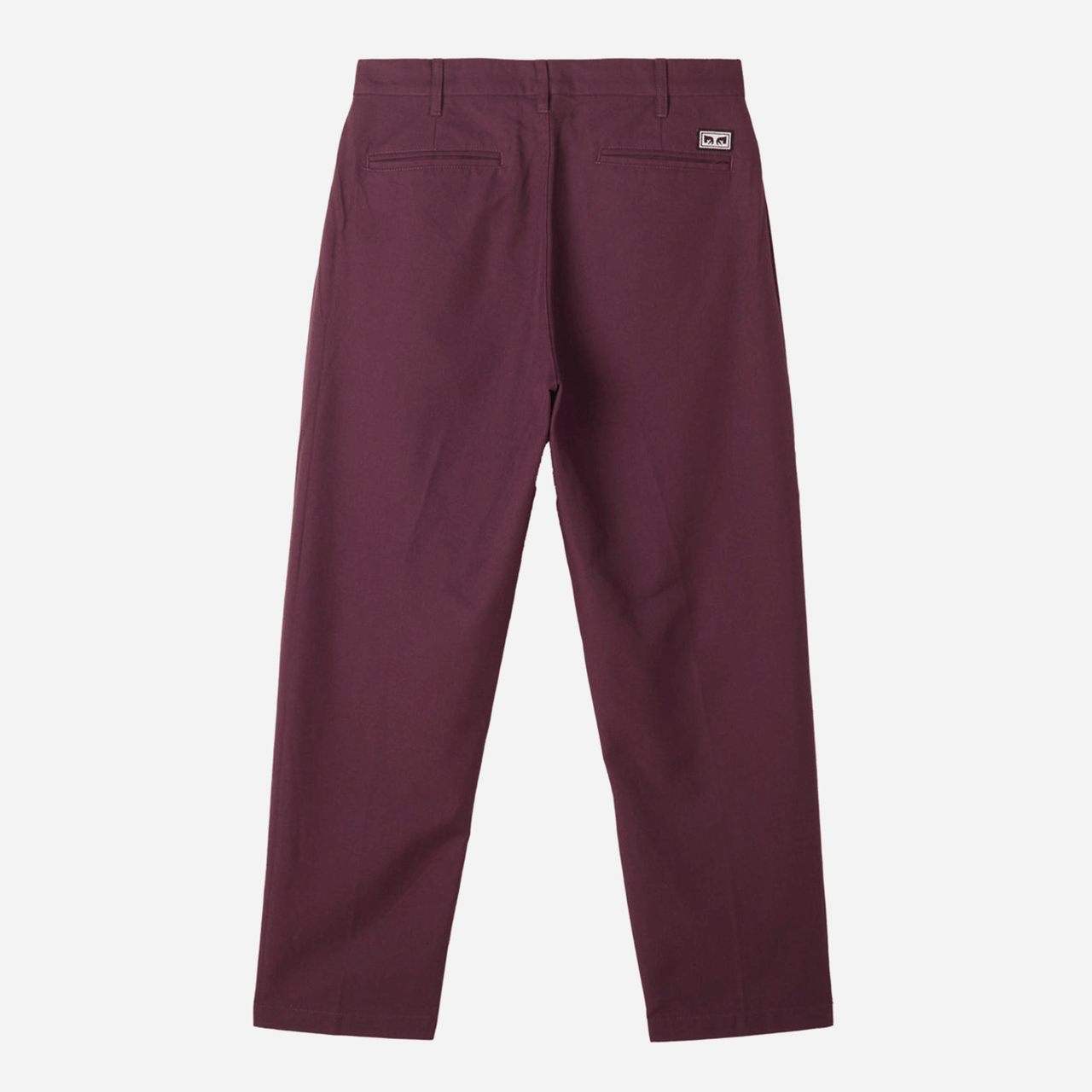 Obey Fubar Pleated Pant - Plum Perfect