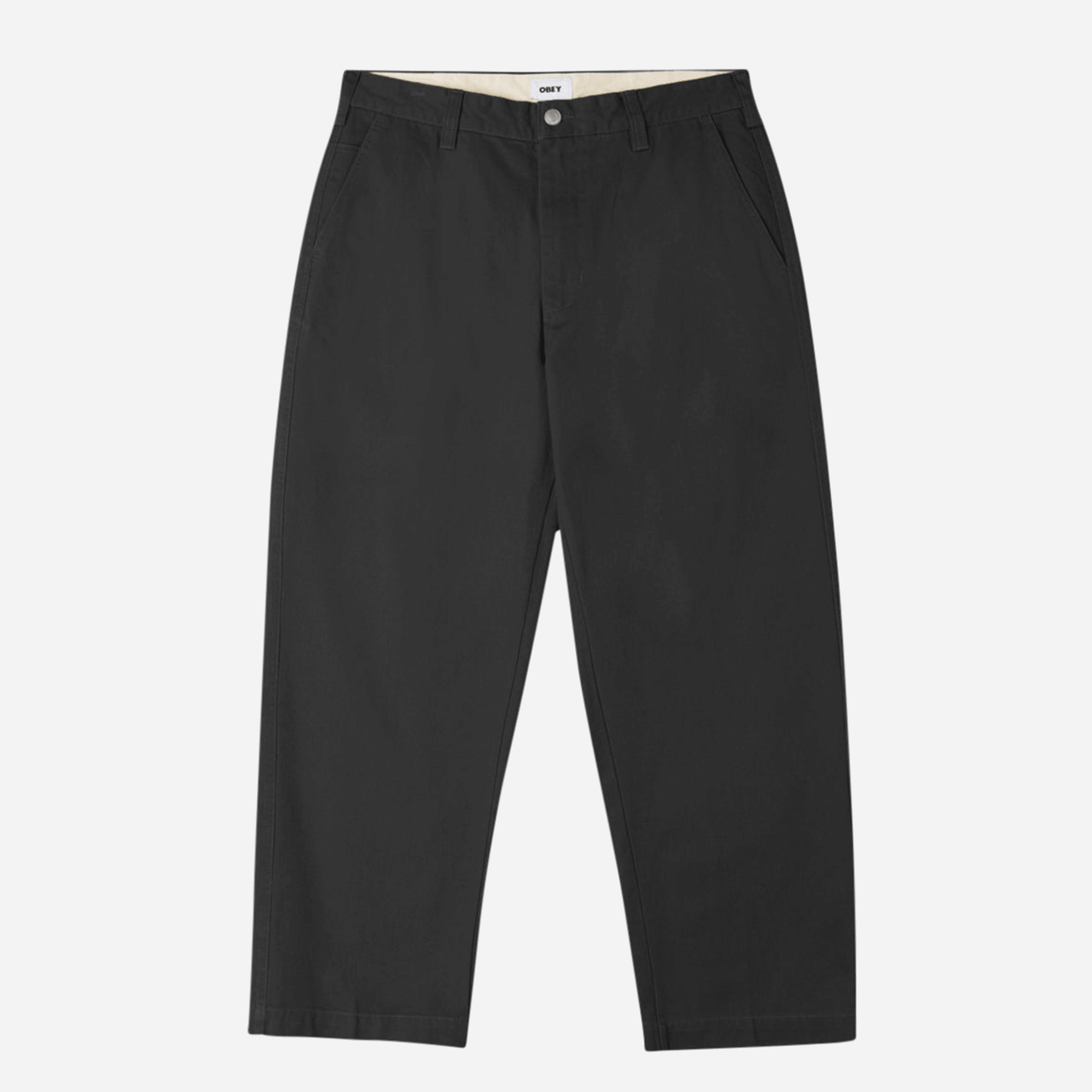 Obey Bigwig Chino Pant - Washed Black