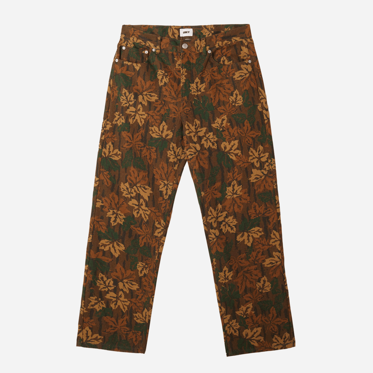 Obey Hardwork Printed Denim - Mulled Basil Multi