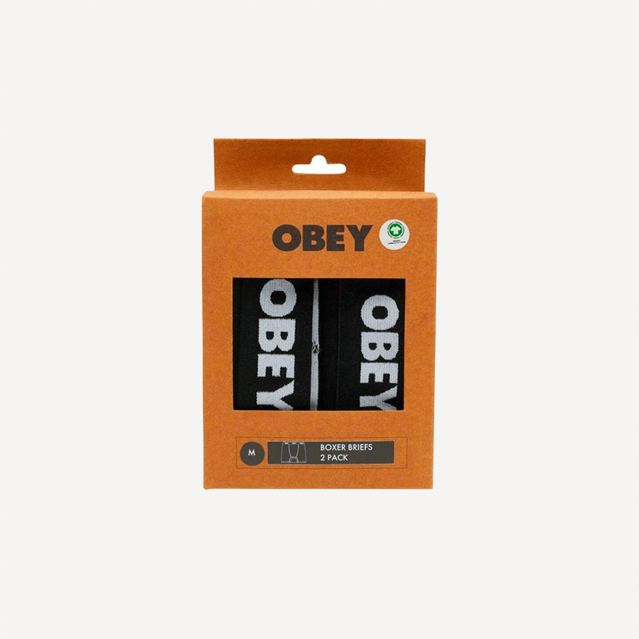 Obey Established Work 2 Pack Boxers - Black