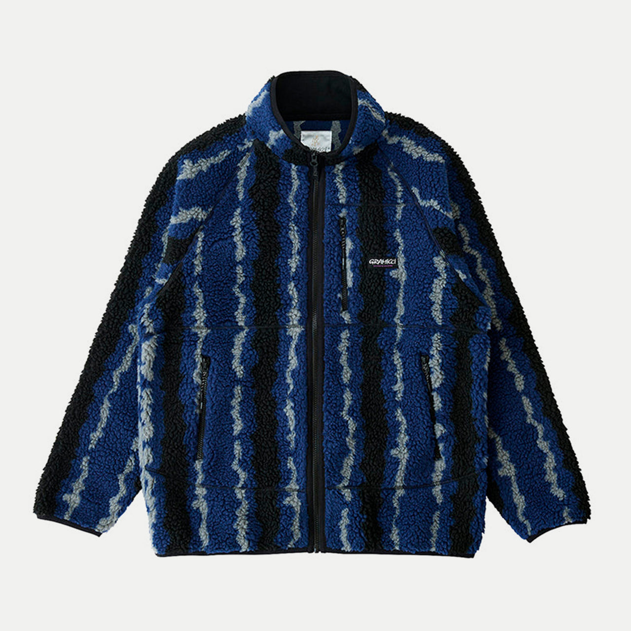 Gramicci Ripple Sherpa Jacket - Navy Ripple