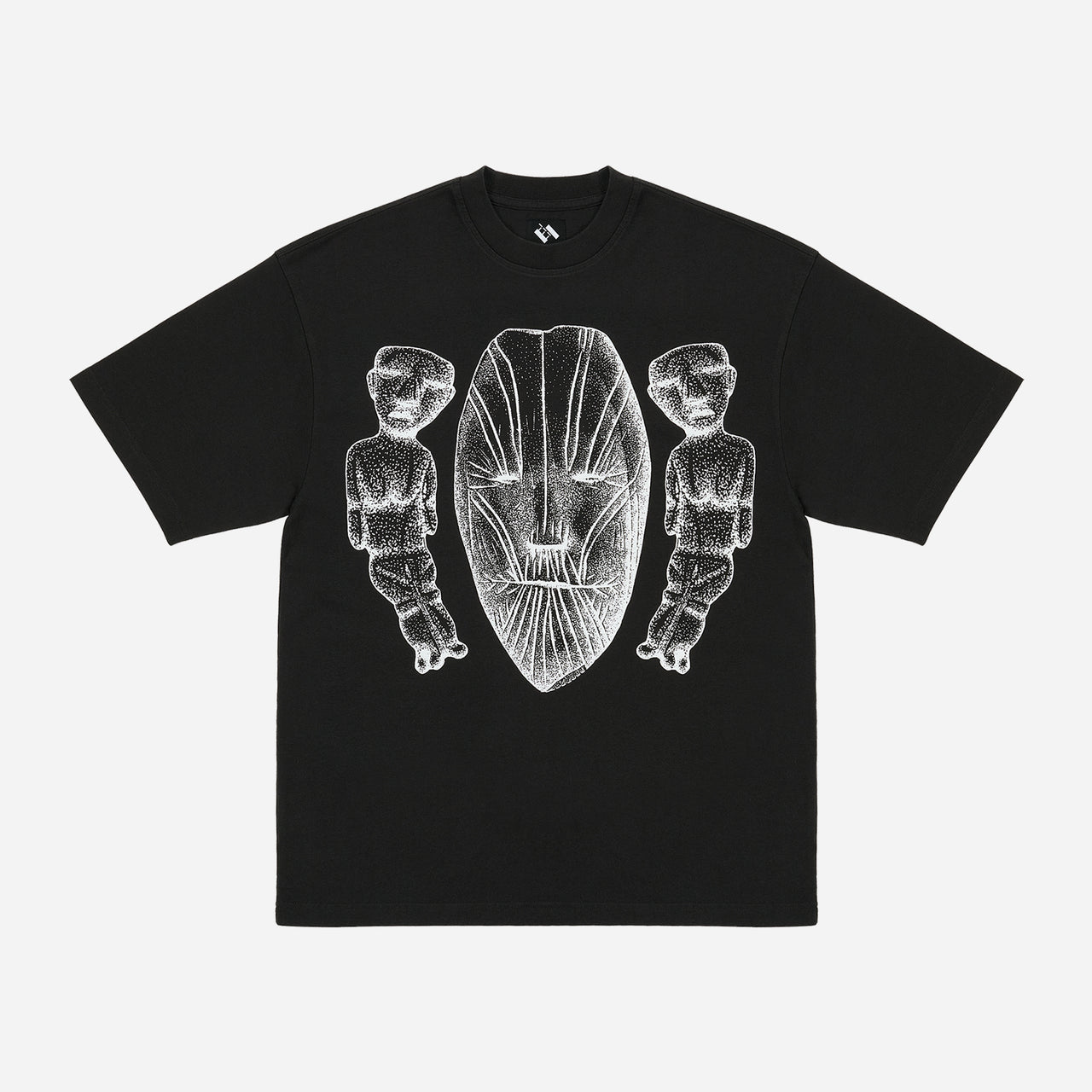 TTT Face Figures Hands T-Shirt - Black
