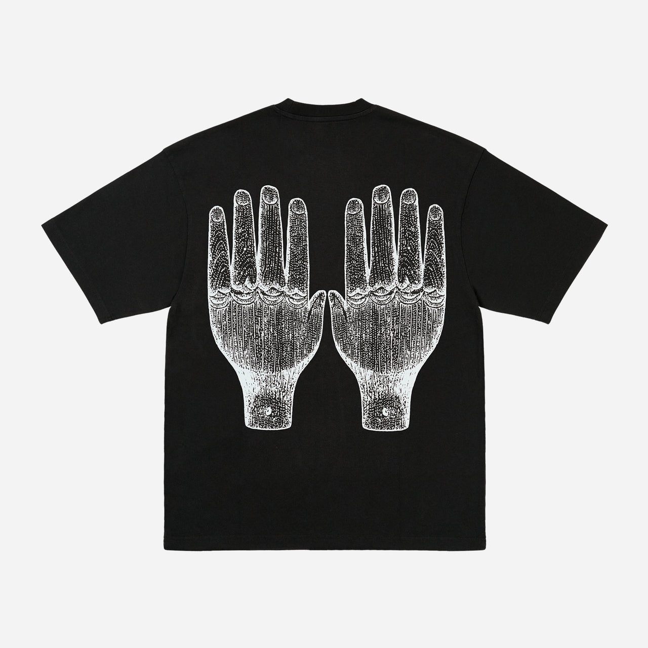 TTT Face Figures Hands T-Shirt - Black