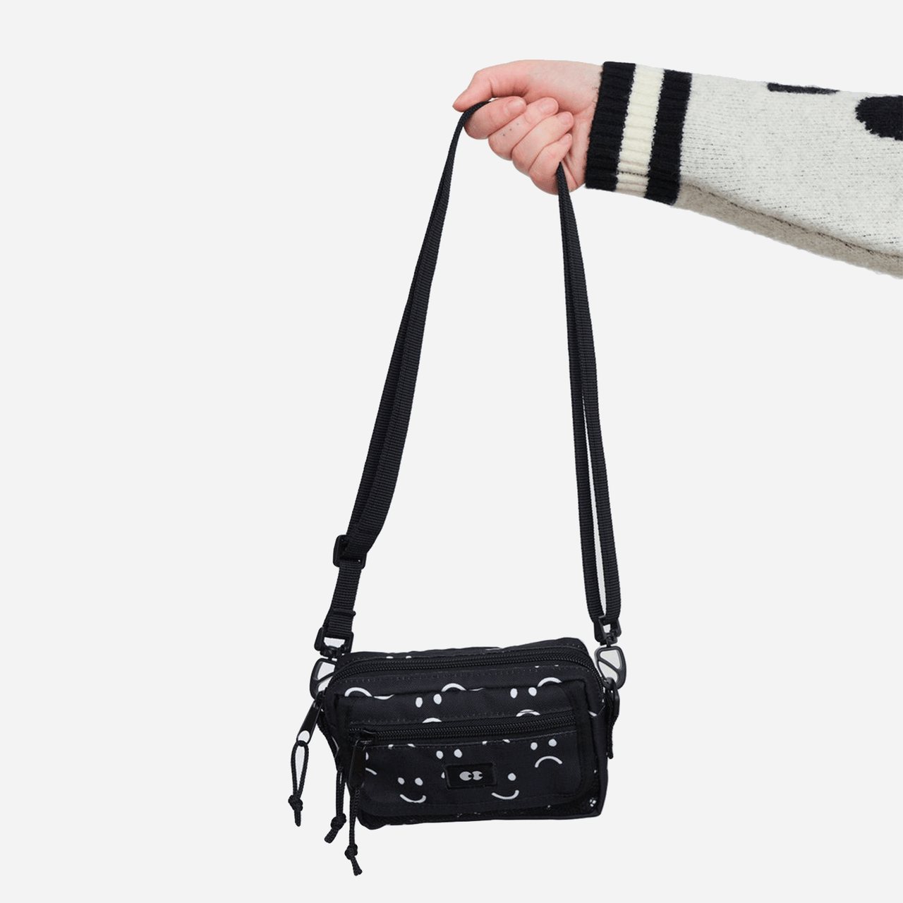 Lazy Oaf Happy Sad Mini Bag - Black