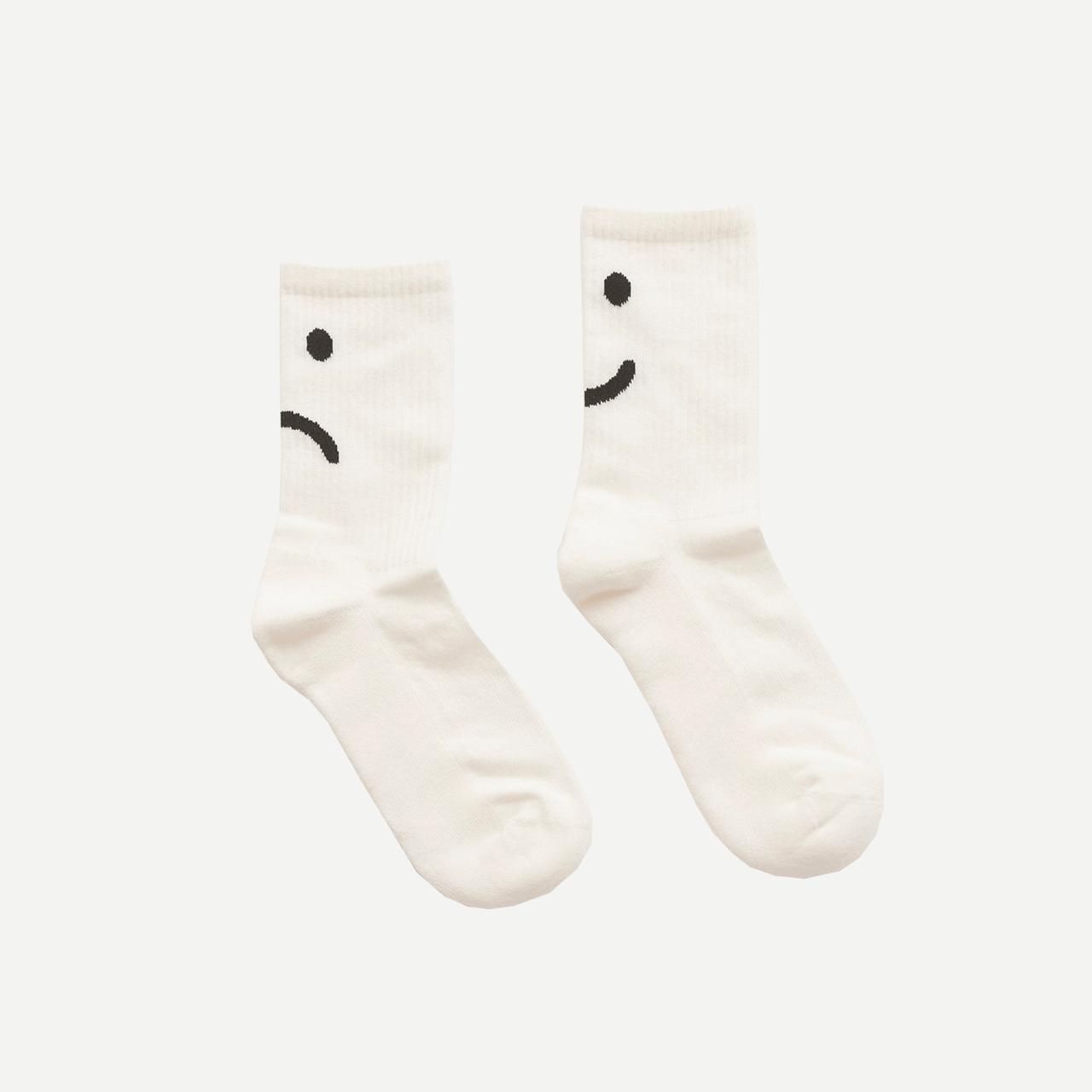 Lazy Oaf Happy Sad White Socks