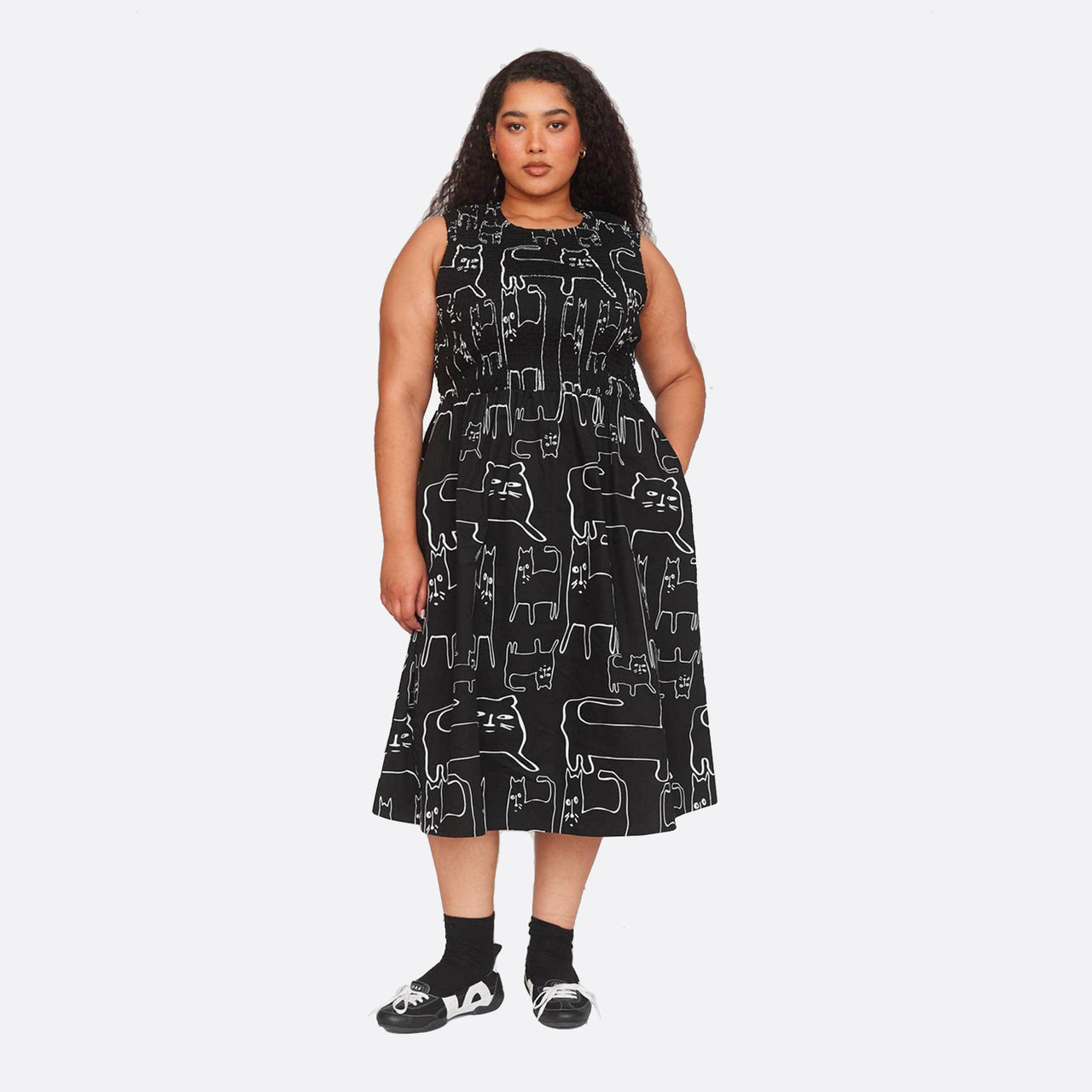 Lazy Oaf Nine Lives Shirred Dress