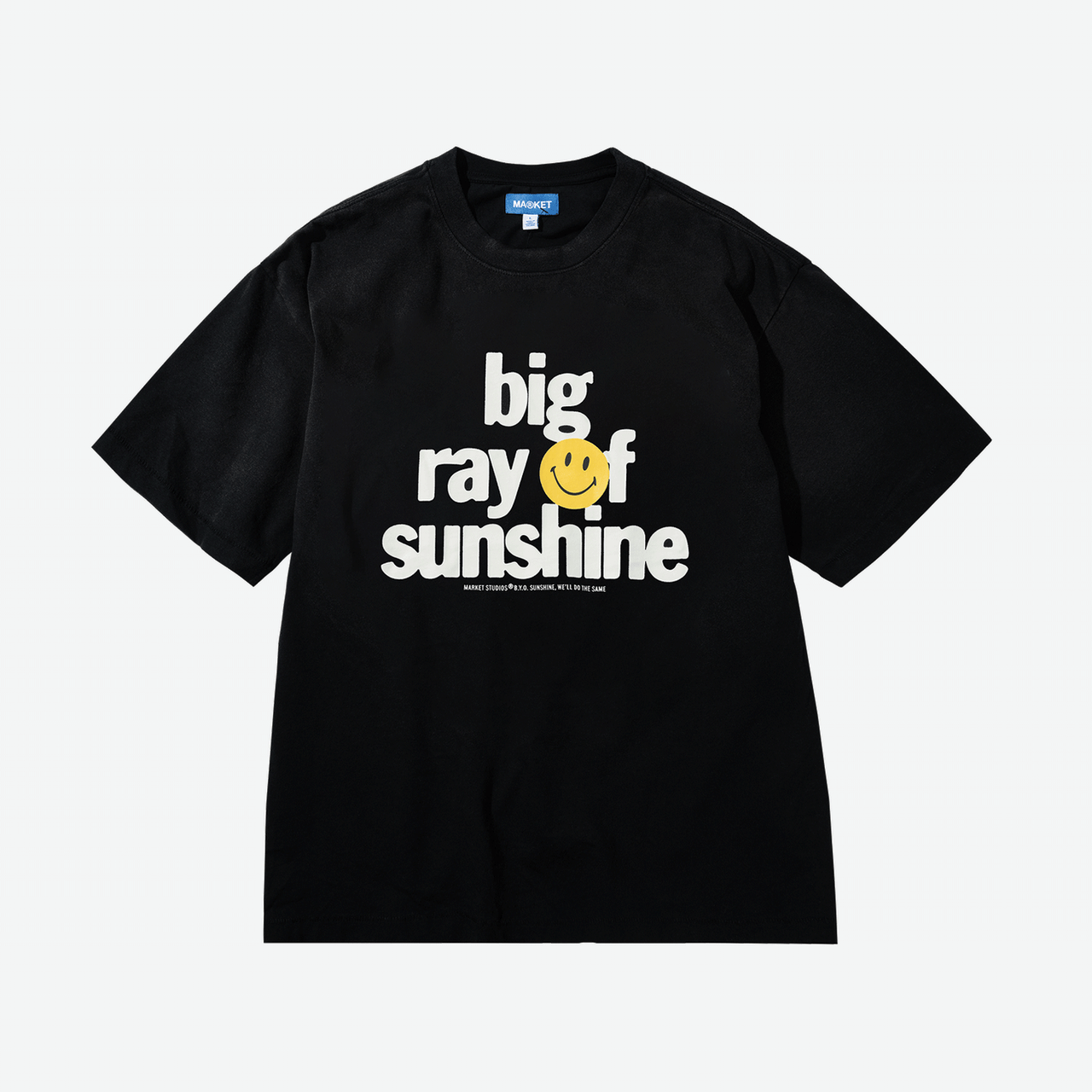 Market Smiley Sunshine T-Shirt - Black