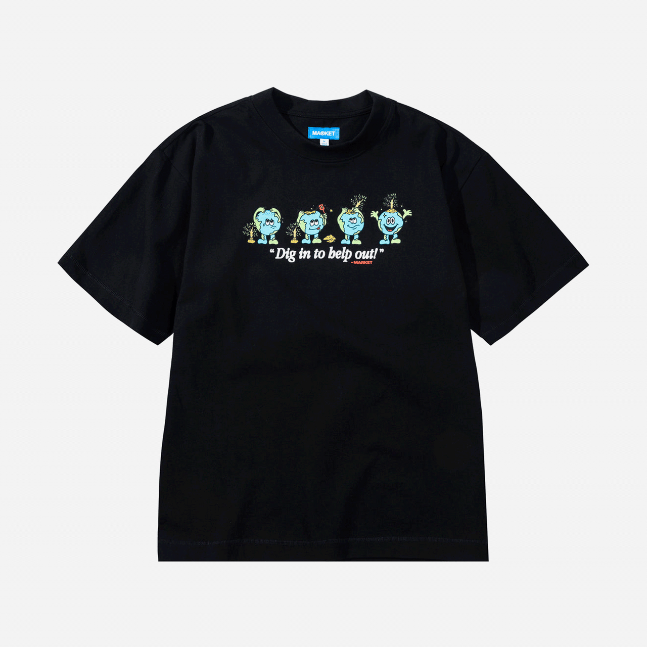 Market Dig In T-Shirt - Black