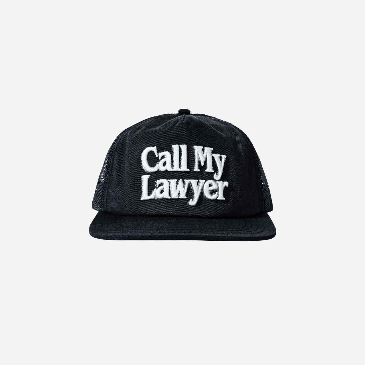 Market Call My Lawyer 3D 5 Panel Hat - Black