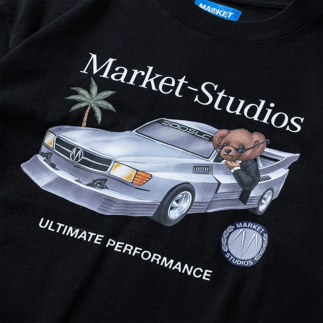 Market Des Bear T-Shirt - Black