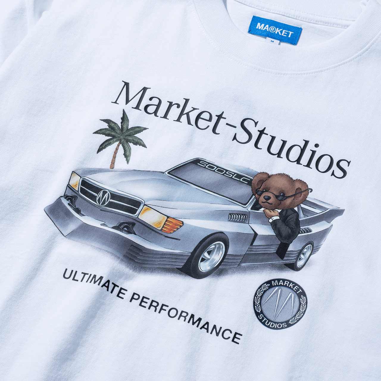 Market Des Bear T-Shirt - White