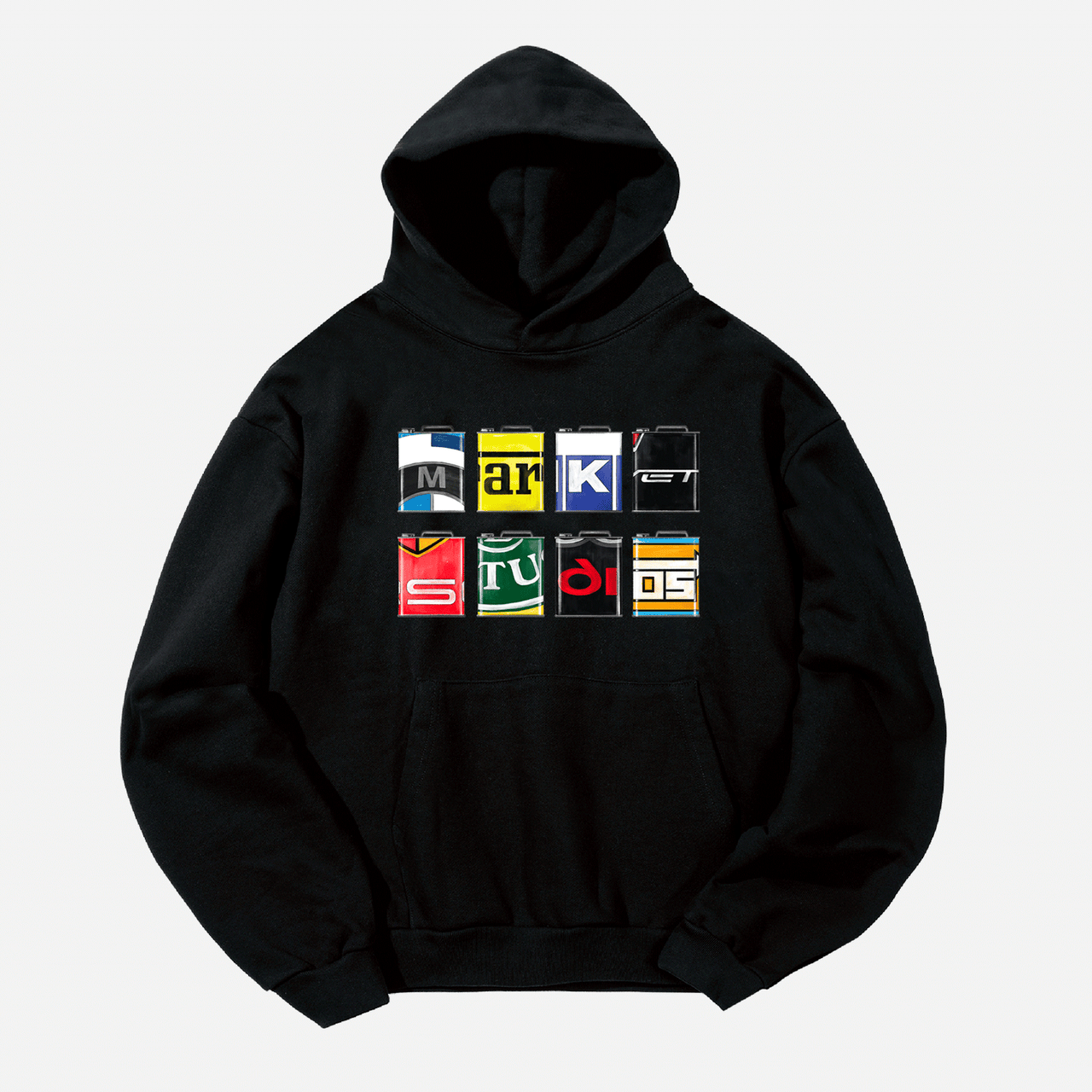 Market Oil Can Hoodie - Black