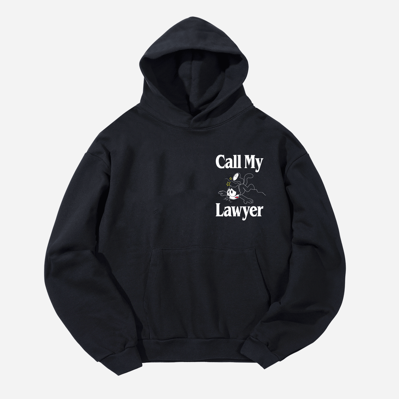 Market Felix The Cat Call My Lawyer Hoodie - Washed Black