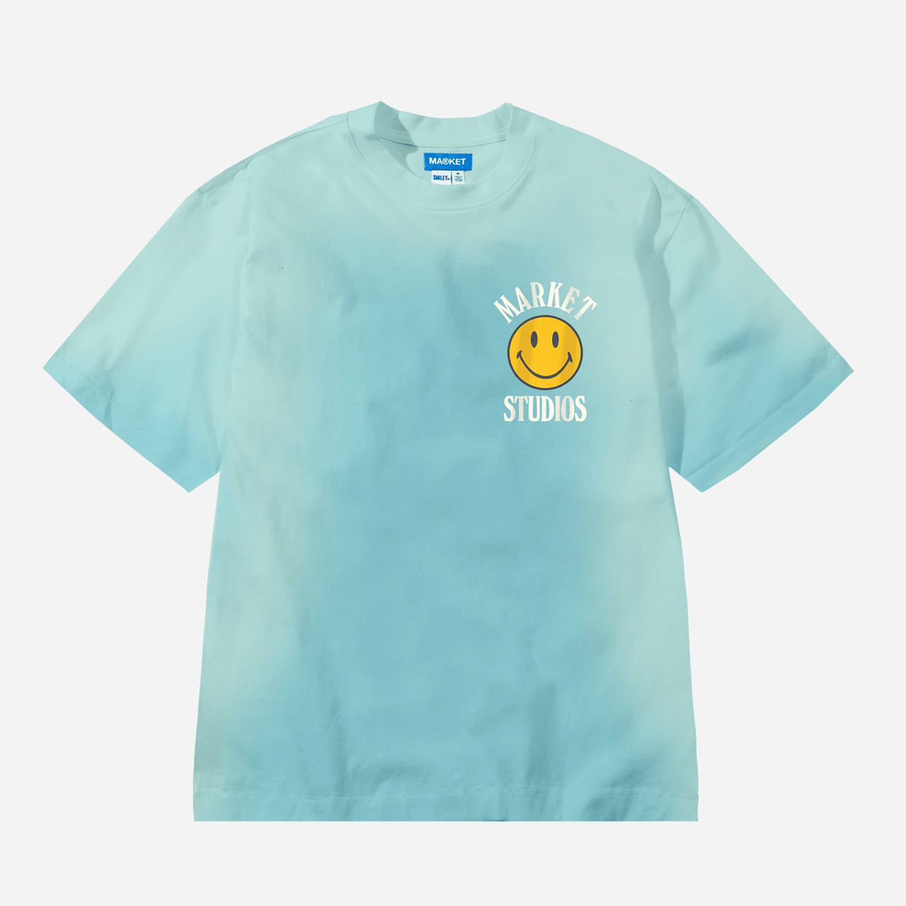 Market Upside Down Lockup T-Shirt - Retro Blue