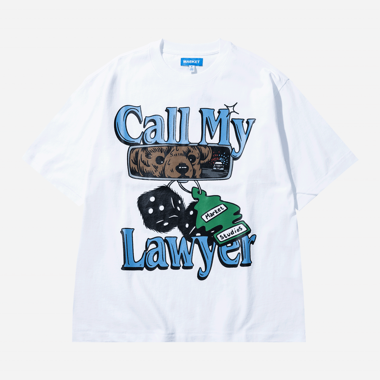 Market Call My Lawyer Chase T-Shirt - White