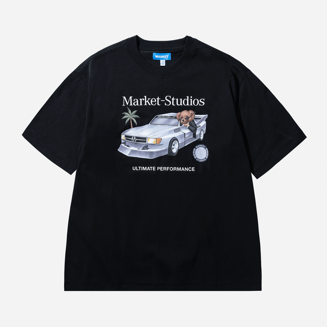 Market Des Bear T-Shirt - Black