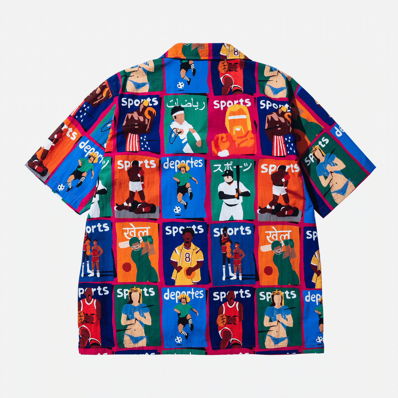 Market Illustrated Shirt Rayon Twill - Multi