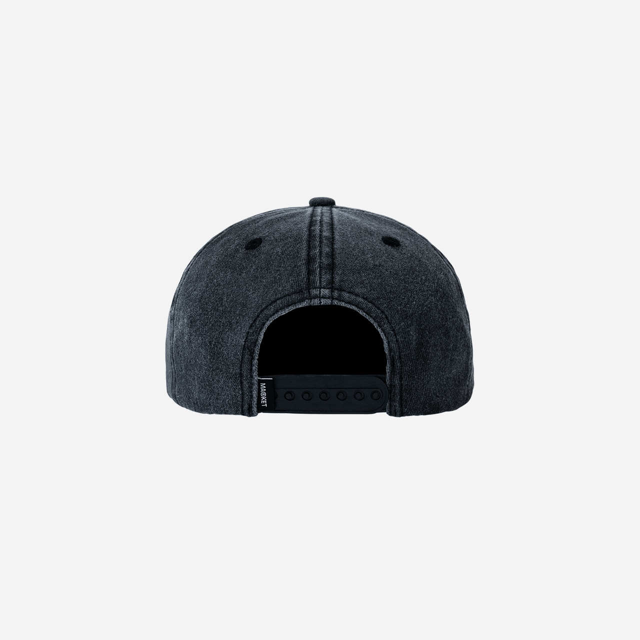 Market Needlepoint 5 Panel Hat - Pirate Black