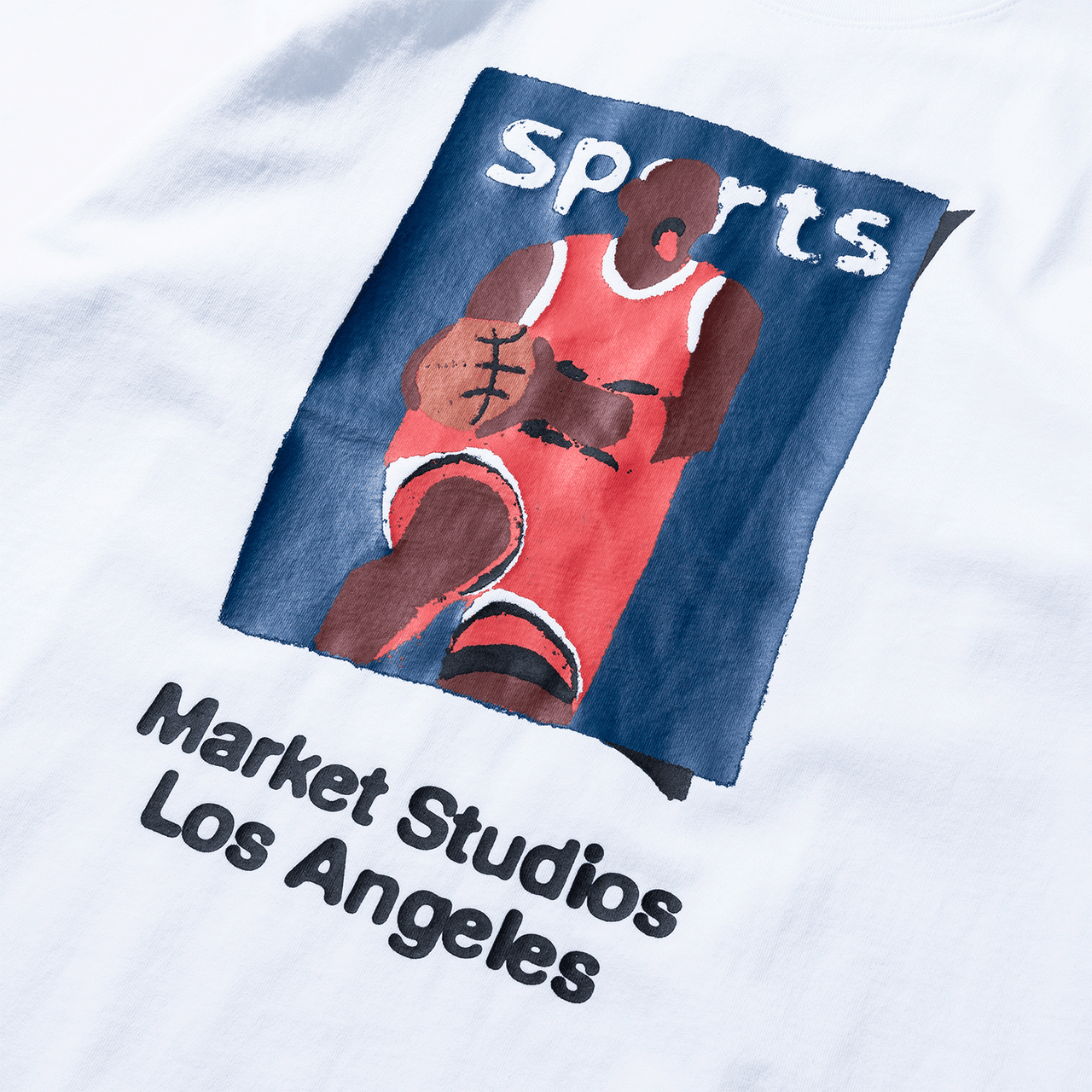 Market Illustrated Basketball T-Shirt - White