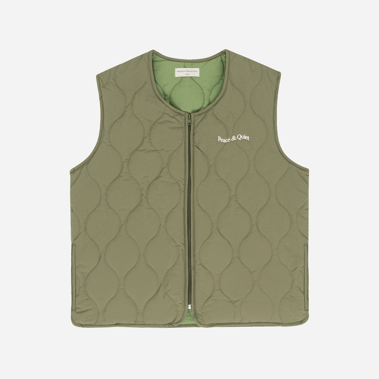 Museum Wordmark Vest - Olive