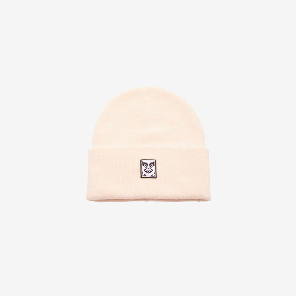 Icon Patch Cuff Beanie - Unbleached