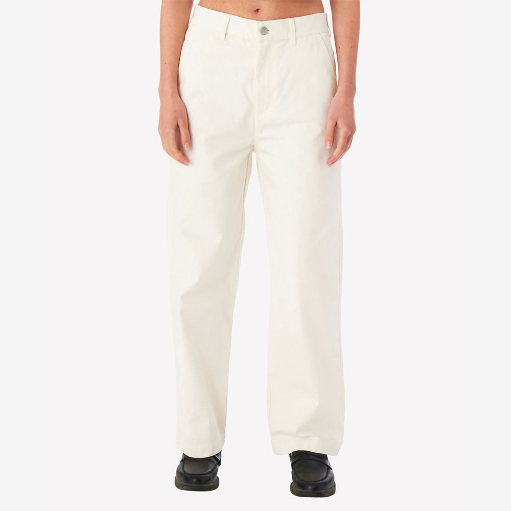 Obey Rose Carpenter Pant - White