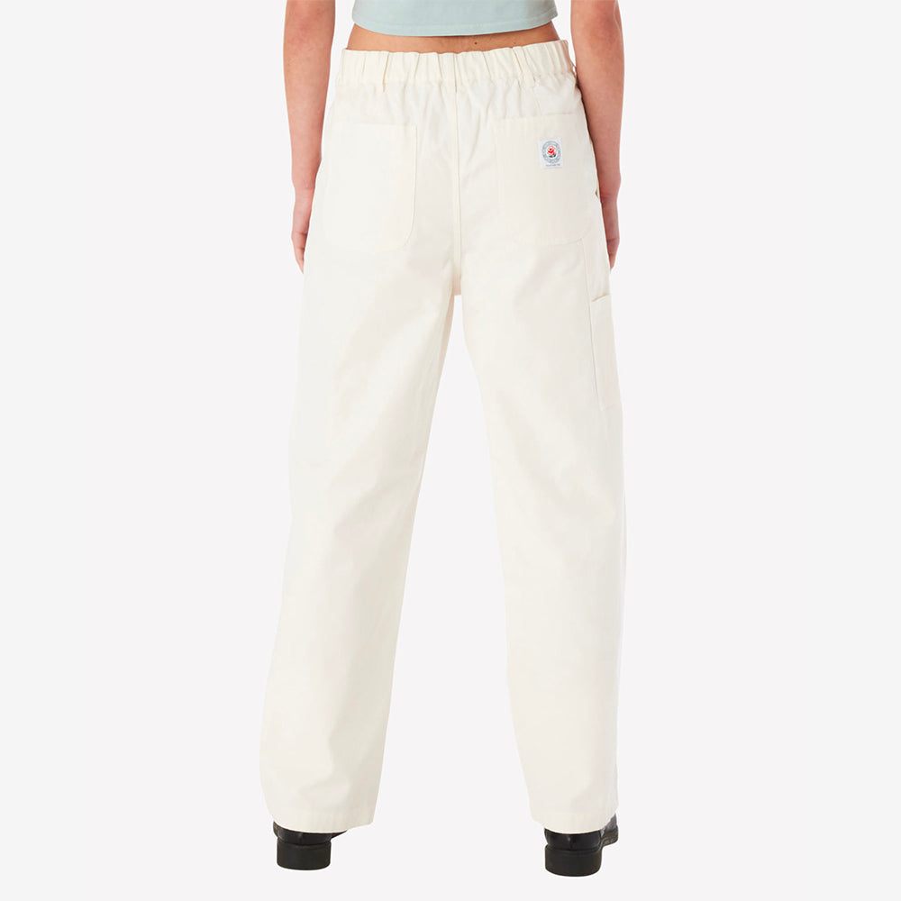 Obey Rose Carpenter Pant - White
