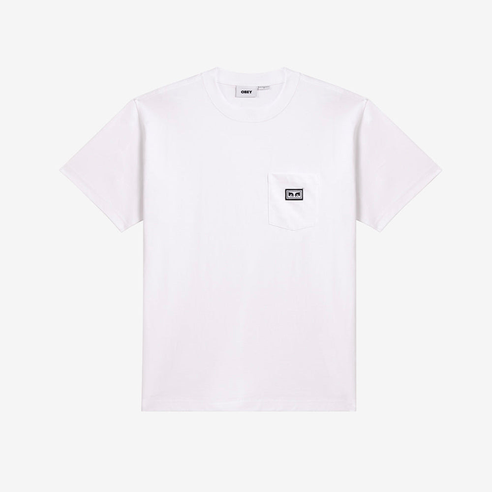 Obey Established Works Eyes Pocket T-Shirt - White