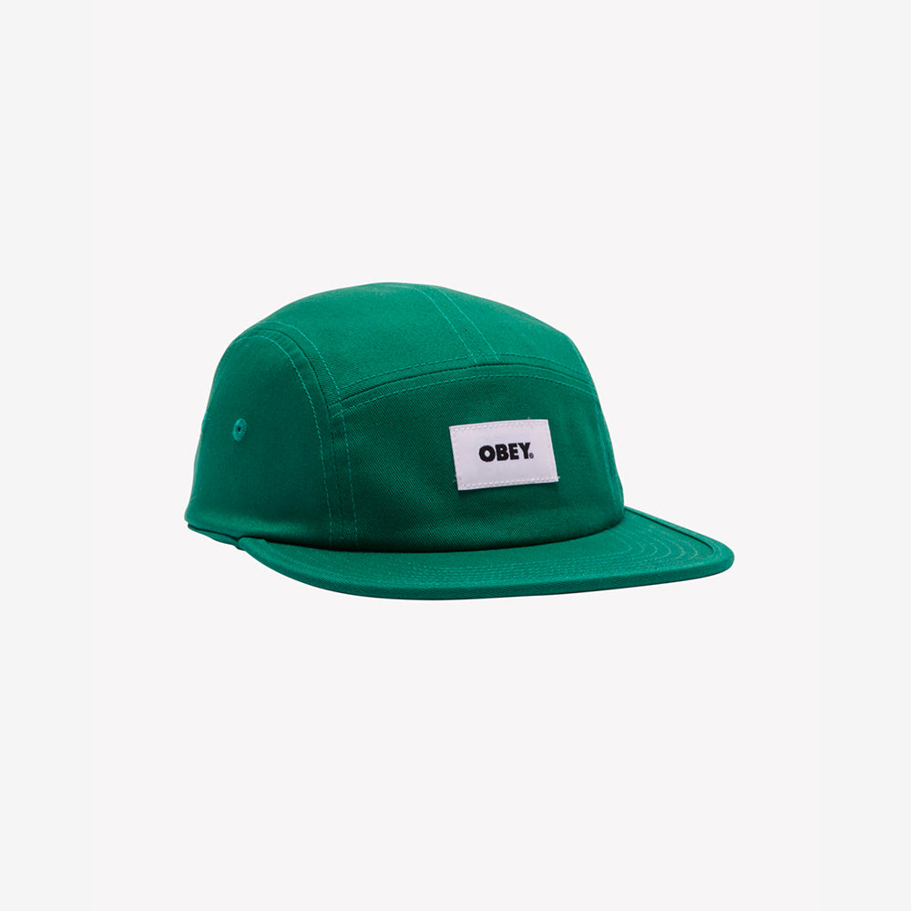 Obey Bold Label Organic Camp Hat - Aventurine Green