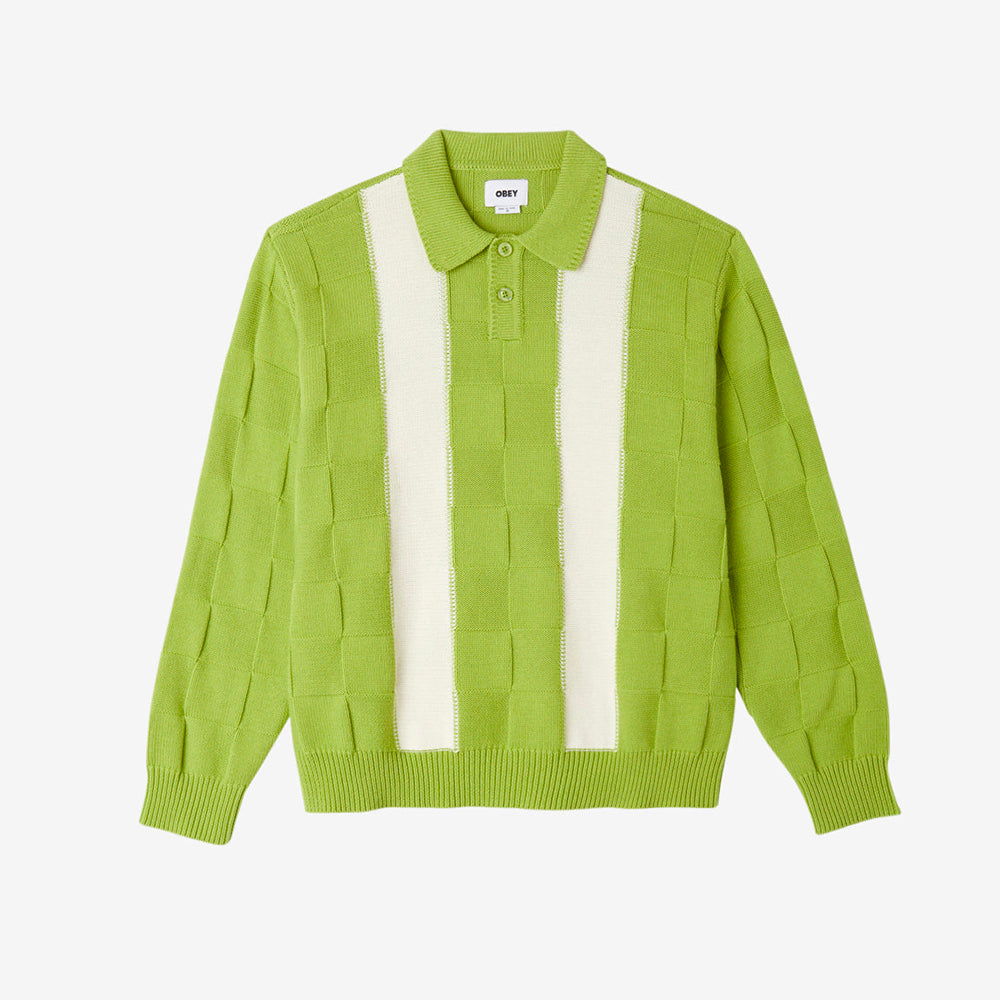 Albert Polo Sweater - Tarragon Green Multi