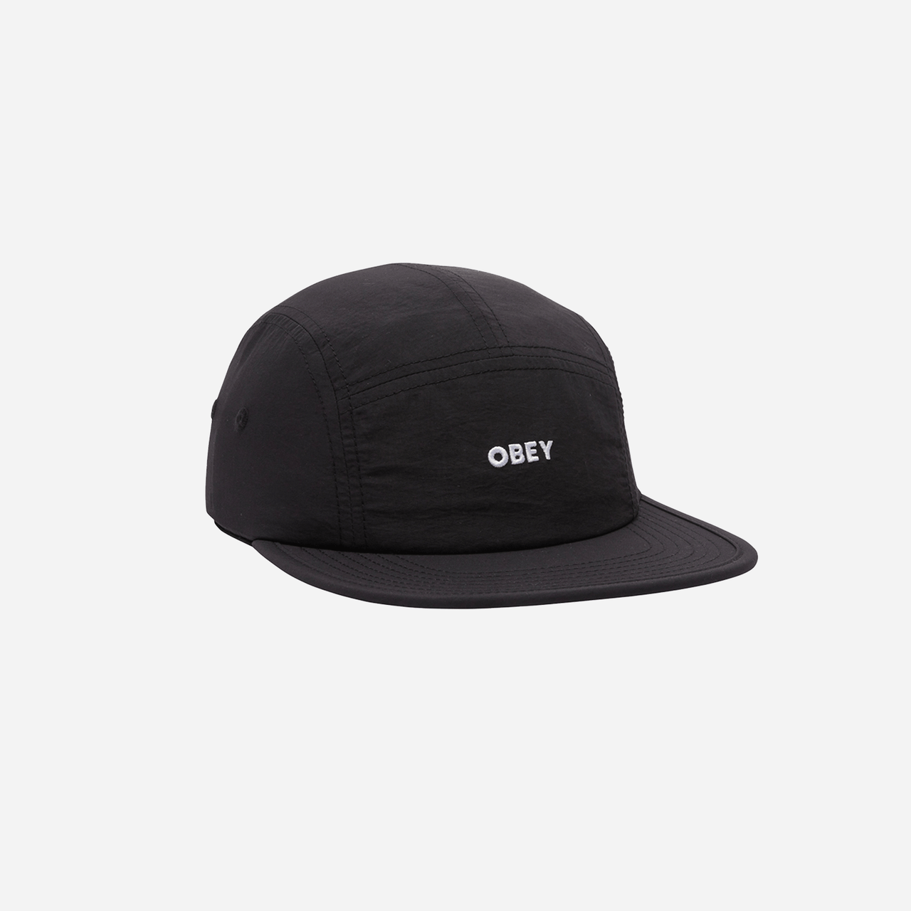 Obey Bold Nylon Camp Cap - Black