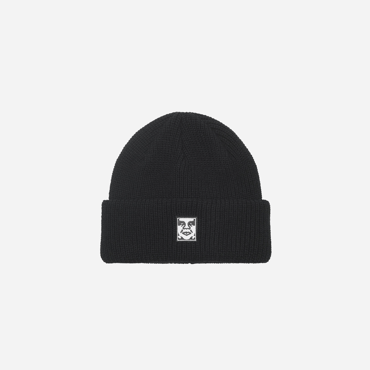 Obey Mid Icon Patch Cuff Beanie - Black