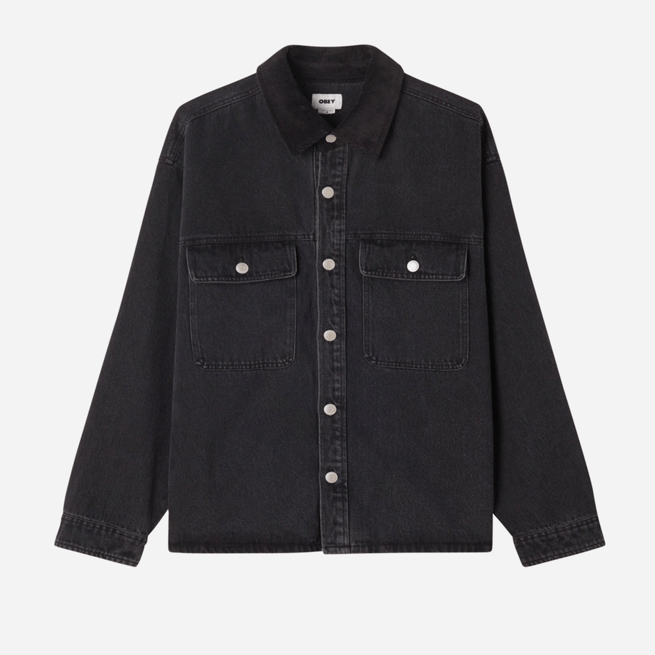 Obey Idris Shirt Jacket - Faded Black