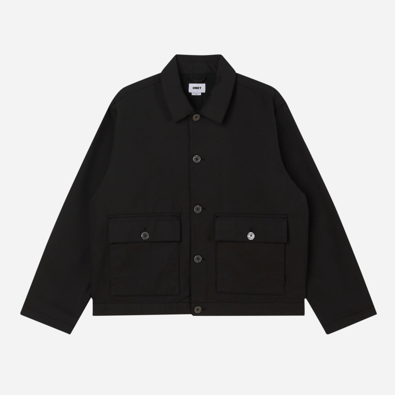 Obey Oliver Shirt Jacket - Pirate Black