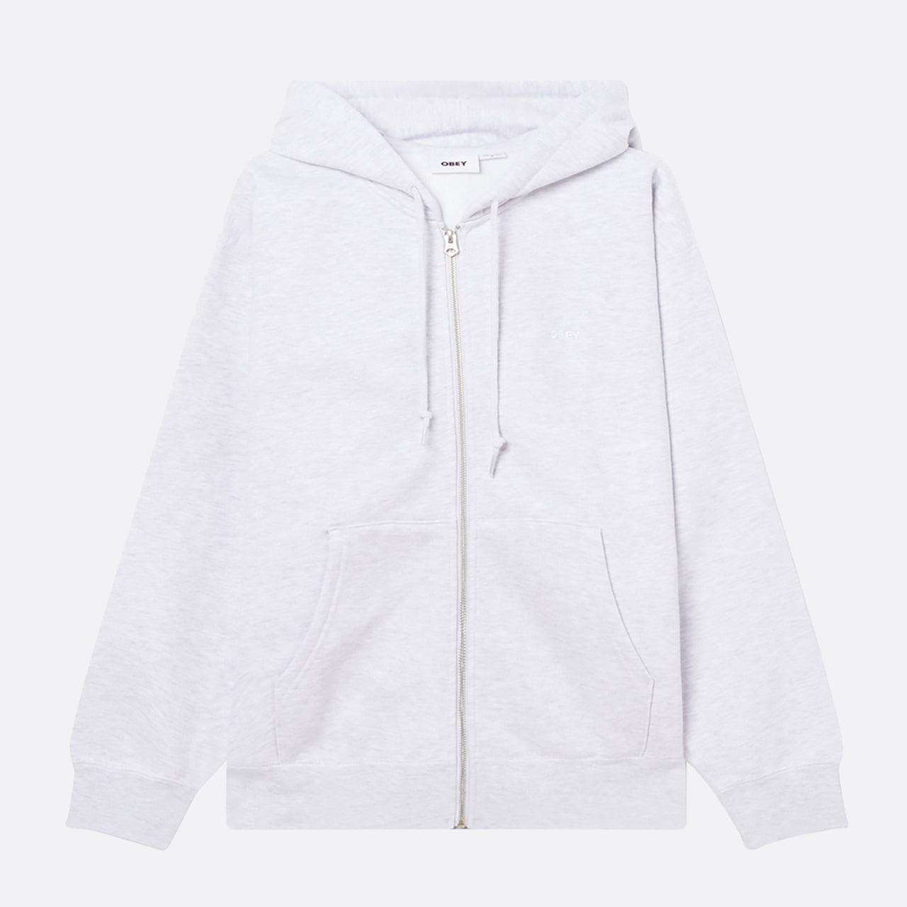Obey Est. Works Bold Zip Hood - Ash Grey
