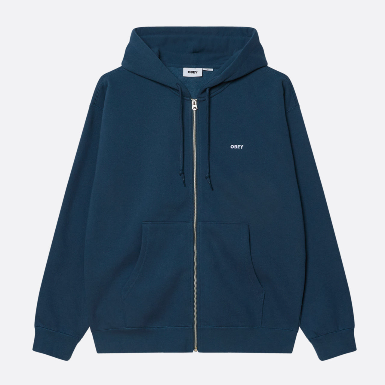 Obey Est. Works Bold Zip Hood - Dark Denim