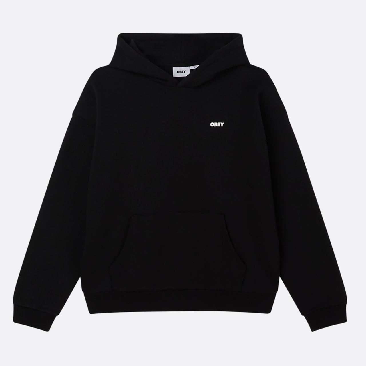 Obey Bold Icon Pullover Extra Heavy Hood - Black